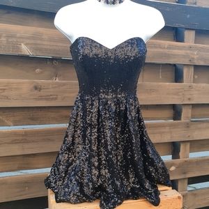 💃🍸Arden B. Black Cocktail Sequin dress